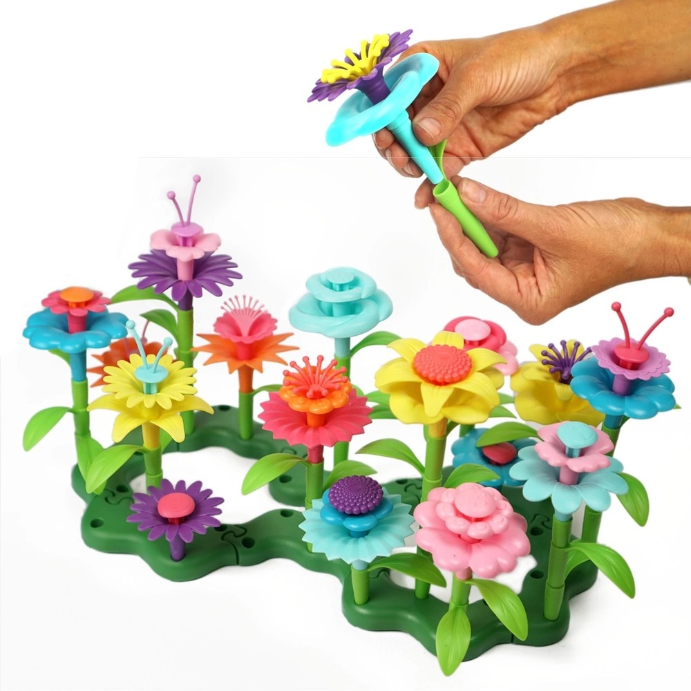 Colorful Flower Garden Building Set for Kids